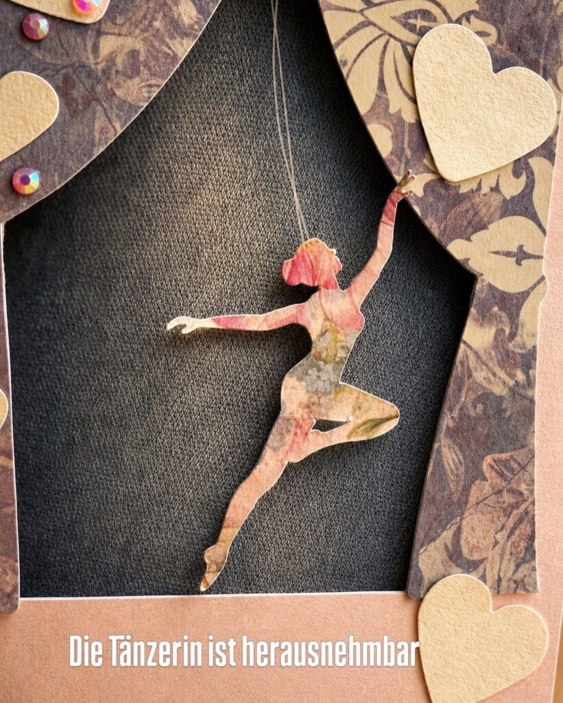 Kleine Ballerina am Faden