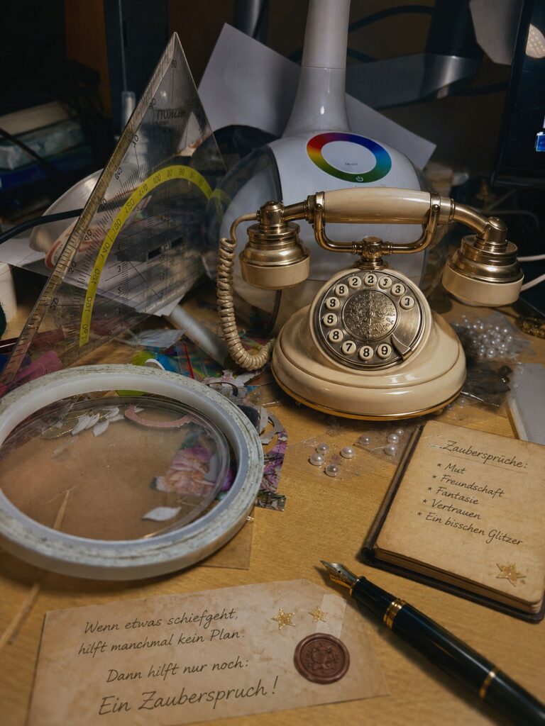 Telefon am Schreibtisch