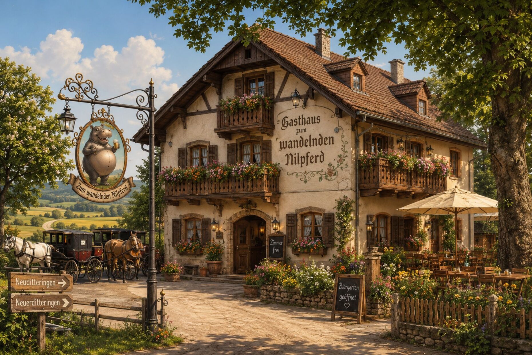 Das Gasthaus zum wandelnden Nilpferd